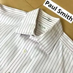 【美品】ポールスミス　ワイシャツ　L 長袖　ドレスシャツ　ストライプ　ピンク