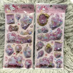 【正規品】サンリオキラキラカプセルシール キティ マイメロディグリッターシール