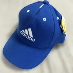 新品　adidas 帽子　キャップ　51-53cm 青