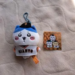 未使用ちいかわ　ちいかわ×読売ジャイアンツ　ミニマスコット非売品シール　ハチワレ