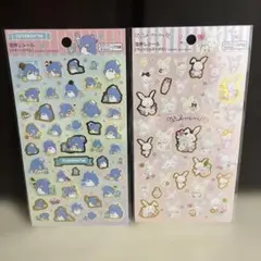 サンリオキャラクターズ　　　箔押しシール　　　タキシードサム、ウィッシュミーメル