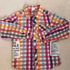 JUNK STORE チェック柄 長袖シャツ 130