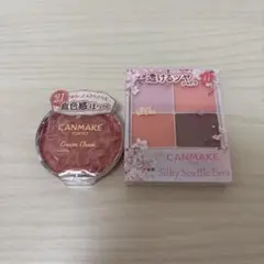 CANMAKE シルキースフレアイズ 11 クリームチーク21 セット売りのサムネイル