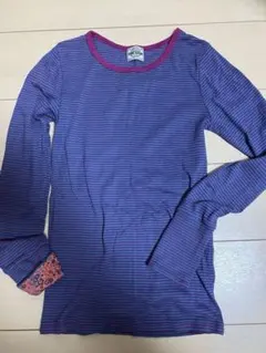 CUBE SUGAR ストライプ長袖Tシャツ Mサイズ キューブシュガー