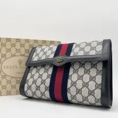 GUCCI シェリーライン GGスプリーム インターロッキング クラッチバッグ