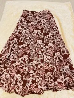 母娘セット（L、140）　GU ケイタマルヤマコアロハプリントティアードスカート