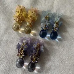 ハンドメイド　コネクター　チャーム　3ペア