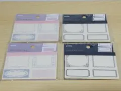 amifa ステッカーパッド　ラベルフレーム4冊セット
