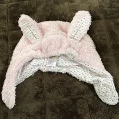 petit main ウサギ耳フリース帽子