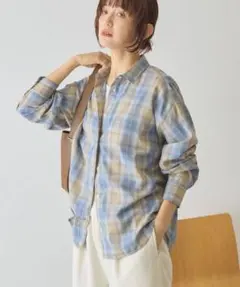 AMERICAN HOLIC 【イージーケア】チェックバックタックシャツのサムネイル