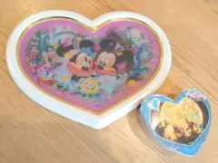 ディズニーステンドアートシリーズ ハートフルパズル ２種類 & フレーム セット