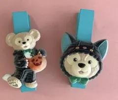 ディズニーハロウィーン ✴︎ ダッフィのクリップ2個セット