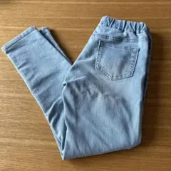 ライトブルー デニムパンツ ウエストゴム　120のサムネイル