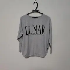 LUNAR ロゴプリント 長袖カットソー グレー