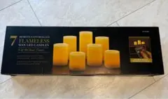 【未使用】リモコン付き LEDランプ 7個セット キャンドルの形