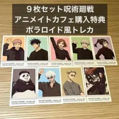 ９枚セット呪術廻戦 韓国 アニメイトカフェ購入特典ポラロイド風トレカ