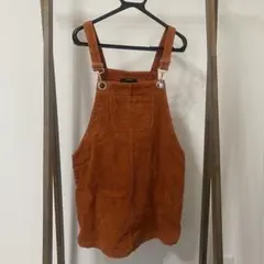 FOREVER 21 コーデュロイ サロペット オレンジ