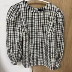 TARA JARMON チェック柄ブラウス