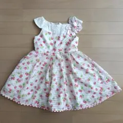 mezzo piano いちご柄 ワンピース 110