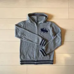 Polo ラルフローレン　 グレー パーカー 160cm ニット　カーディガン