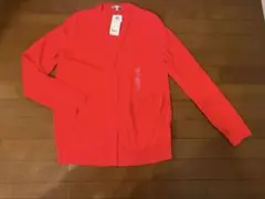 ユニクロ　UVカット 赤 カーディガン XL UNIQLO