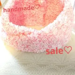 handmade　モコモコふわふわネックウォーマー　極暖