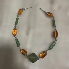 【アンティーク】琥珀ネックレス　ヴィンテージ