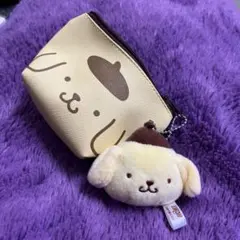 ポムポムプリン ポーチ マスコット付き