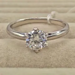 ダイヤモンドリング プラチナリング pt900 0,502ct CGL 鑑定済 - メルカリ