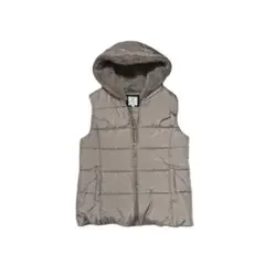 【BOOGIE-WOOGIE】ボアフード付き ダウンベスト グレージュ 美品