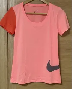 Nike Dri-Fit レディース用ランニングTシャツ　L サーモンピンク