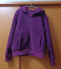 ユニクロ　防風ブロックテック ボアフリースパーカー