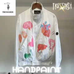 TRUSSARDI 80s ヴィンテージ ハンドペイント アート トラサルディ