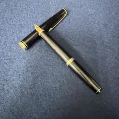 プラチナ万年筆 万年筆 18K WG 細字 ステンレス ストライプ 廃番 廃盤