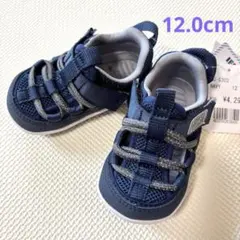 新品未使用　IFME メッシュ　ベビーサンダル　12.0cm ネイビー
