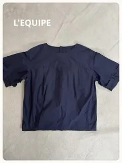 L'EQUIPE(レキップ) 袖デザイン半袖ブラウス