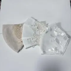 3枚　不織布マスクカバーポケット