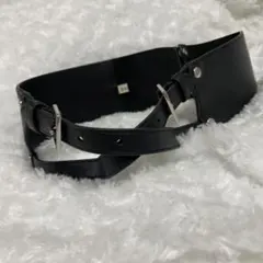 【美品】EATME ブラック スパイク ベルト