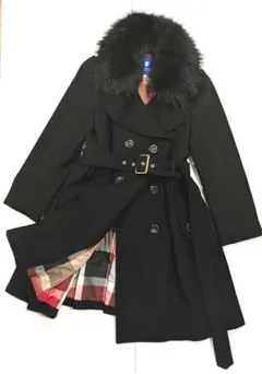 BLUE LABEL CRESTBRIDGE　ファー襟コート（訳あり）