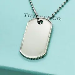TIFFANY ティファニー ドッグタグ ネックレス シルバー - メルカリ