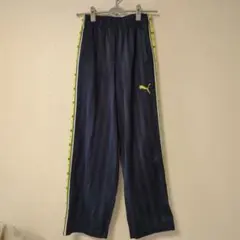 Puma トレーニングパンツ ネイビー/イエロー