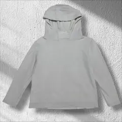 ⭐︎ドゥクラッセ　フード　パーカー プルオーバー　綿　ライトグレー　L