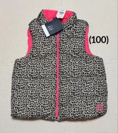 【新品】　Baby GAP ダウンベスト　レオパード柄　ピンク 3years