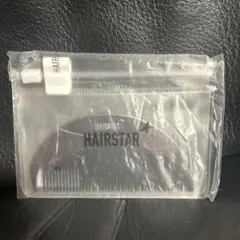 HAIRSTAR 高級 くし ヘアーブラシ ストレートブラシ クロームブラック