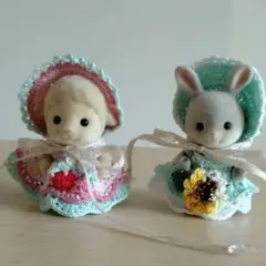 【オーダー】baby✿着せ替え服【ひまわり＆いちごミルク】