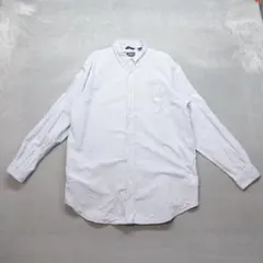 CHAPS RALPH LAUREN A0853 長袖シャツ XL 水色 白