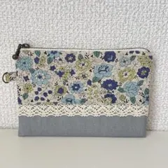 ラミネートポーチ（フローラ-生成り） ハンドメイド ポーチ 940 - メルカリ