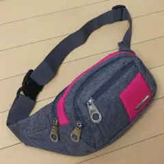 ウエストポーチ ボディーバッグ 鞄 2way バッグ ピンク #206
