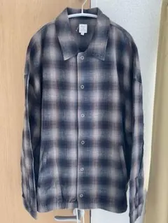 (超美品)RonHermanRHCオンブレチェック柄 リネン長袖シャツ グレー系 2025年最新】チェックシャツ リネンシャツ メンズの人気アイテム