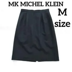 【MKミッシェルクラン】美品✨ サイドポケット付 ウール混 スカート 38 M